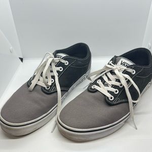 Vans Men's Low-top Sneaker Skateboarding Shoes black and gray size 12